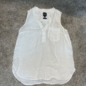 GAP Sleeveless Blouse in White XS